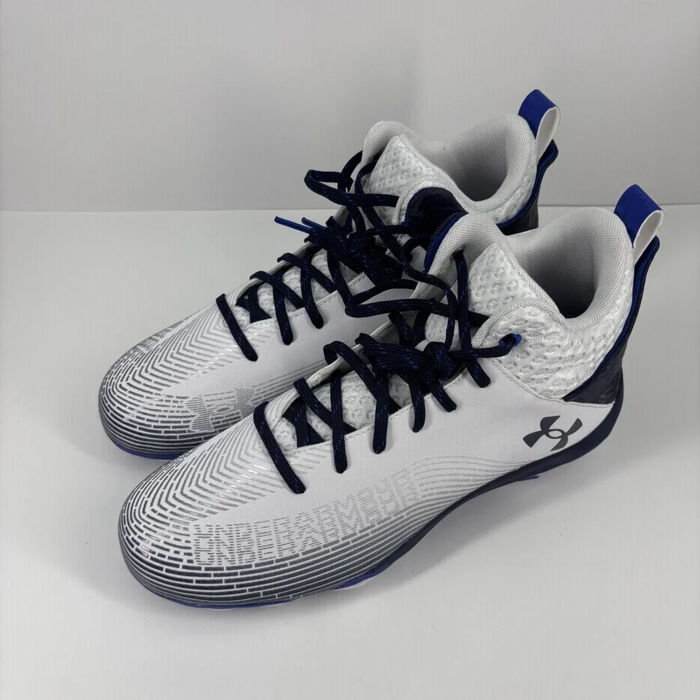 Under Armour‎ Highlight Hammer MC Football Cleats Men's US 11.5 White/Navy/Black